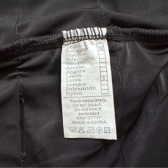 Paradise Black Strapless Bodycon Tube Dress - Size Large - Picture 11 of 15